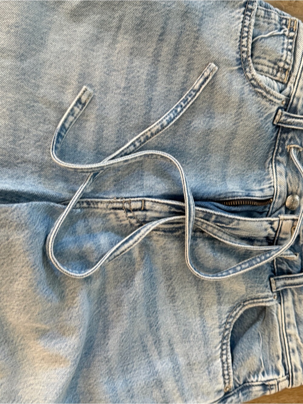 Madewell Light Blue Wide-Leg Jeans - Picture 4 of 4